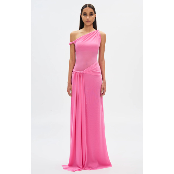 Misha THE 'SISAL' MESH DRESS Orchid Pink L - Picture 6 of 12